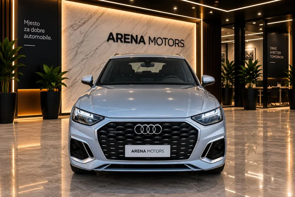 Audi Q5 Sportback, pogled sprijeda na masku hladnjaka i LED farove