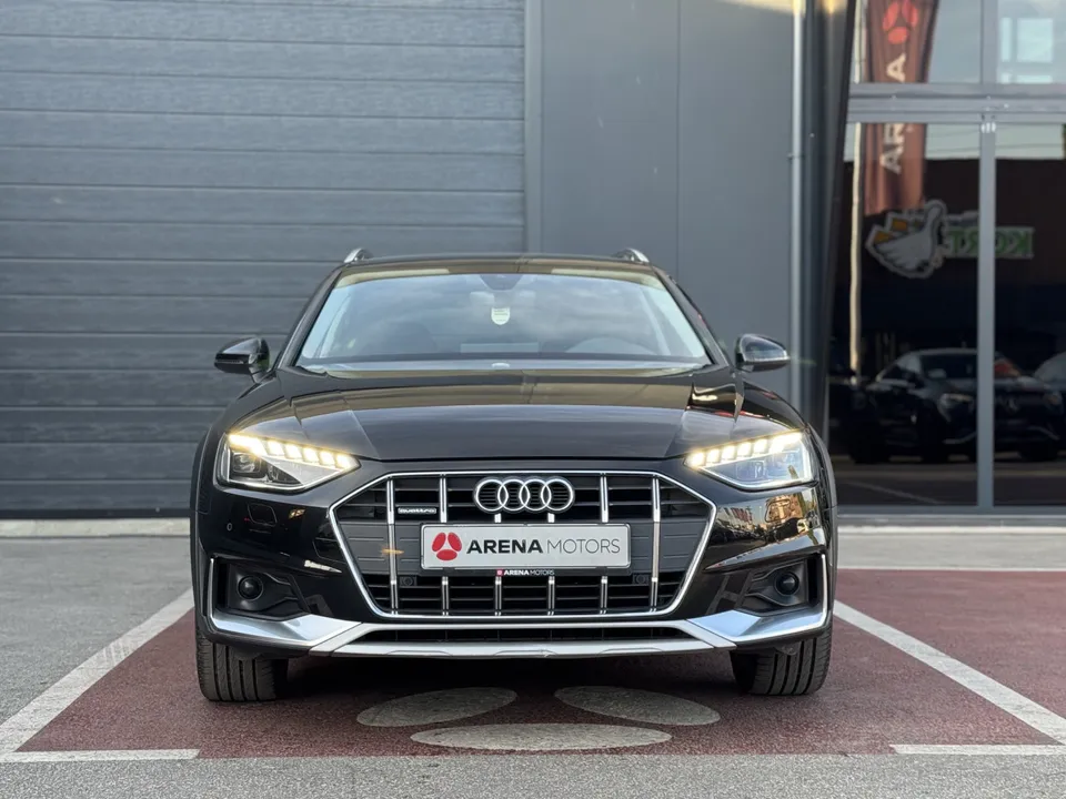 Audi A4 Allroad, pogled sprijeda na rešetku i LED prednja svjetla