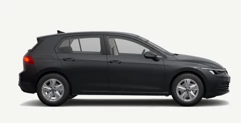 Volkswagen Golf 8 siva, desni bok, vidljive alu felge i bočna stakla