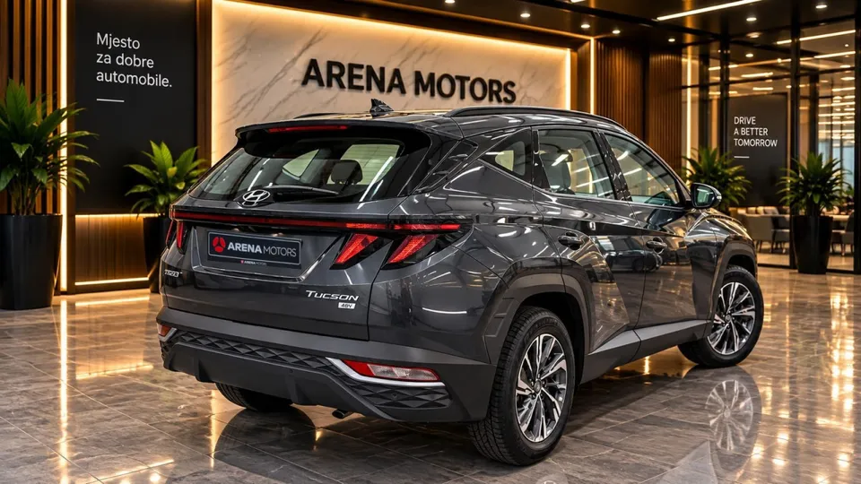 Hyundai Tucson, zadnji desni ugao s LED stop svjetlima