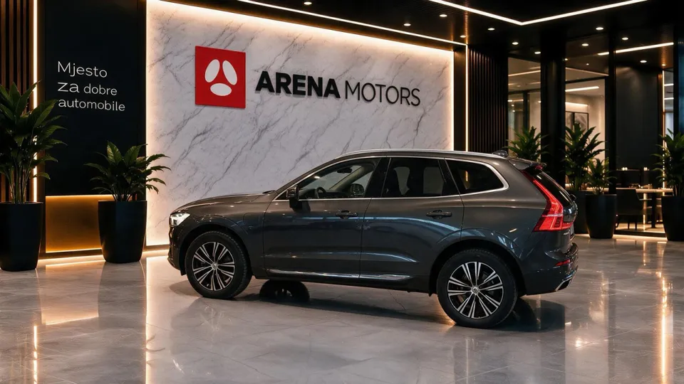 Volvo XC 60, bočno-zadnji pogled sa desne strane, vidljiva zadnja svjetla i felge