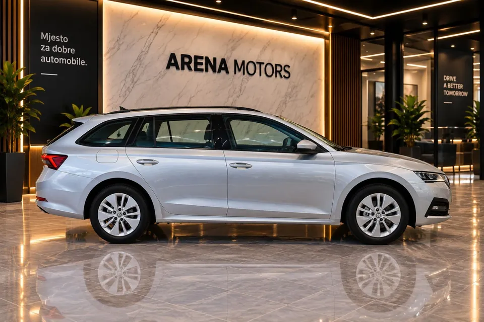 Škoda Octavia Karavan, desni bok sa alu felgama, siva boja